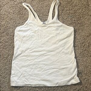 Uniqlo Women's White Tank Top 100% Cotton
